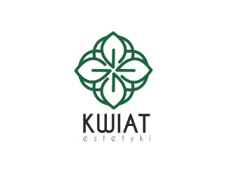 Projekt graficzny logo dla firmy online kwiat estetyki